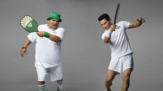 Luis Guzman and Daniel Dae Kim posing for Pickled