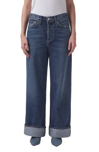 Dame High Waist Wide Leg Organic Cotton Jeans