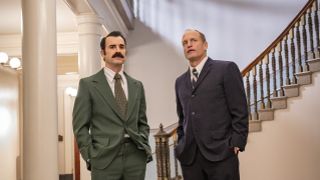 Justin Theroux and Woody Harrelson in The White House Plumbers