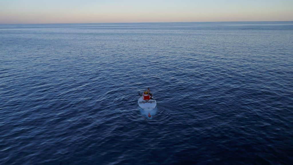 a submersible vehicle shown in the middle of the gulf of california