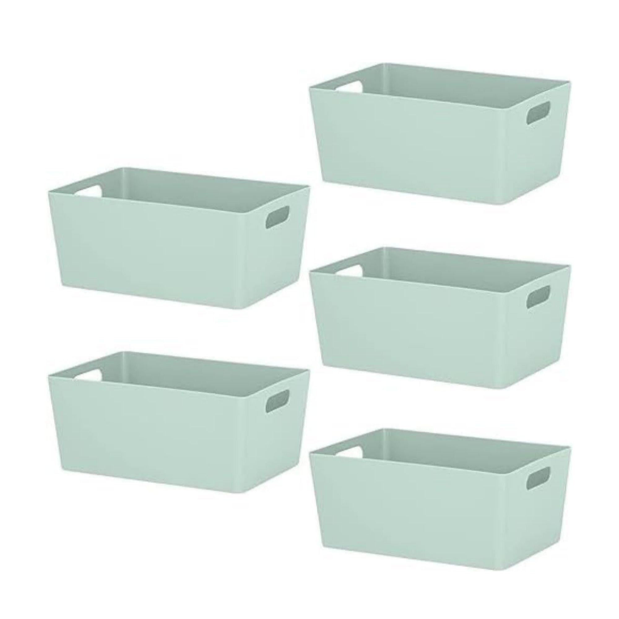 5-Pack Plastic Storage Baskets