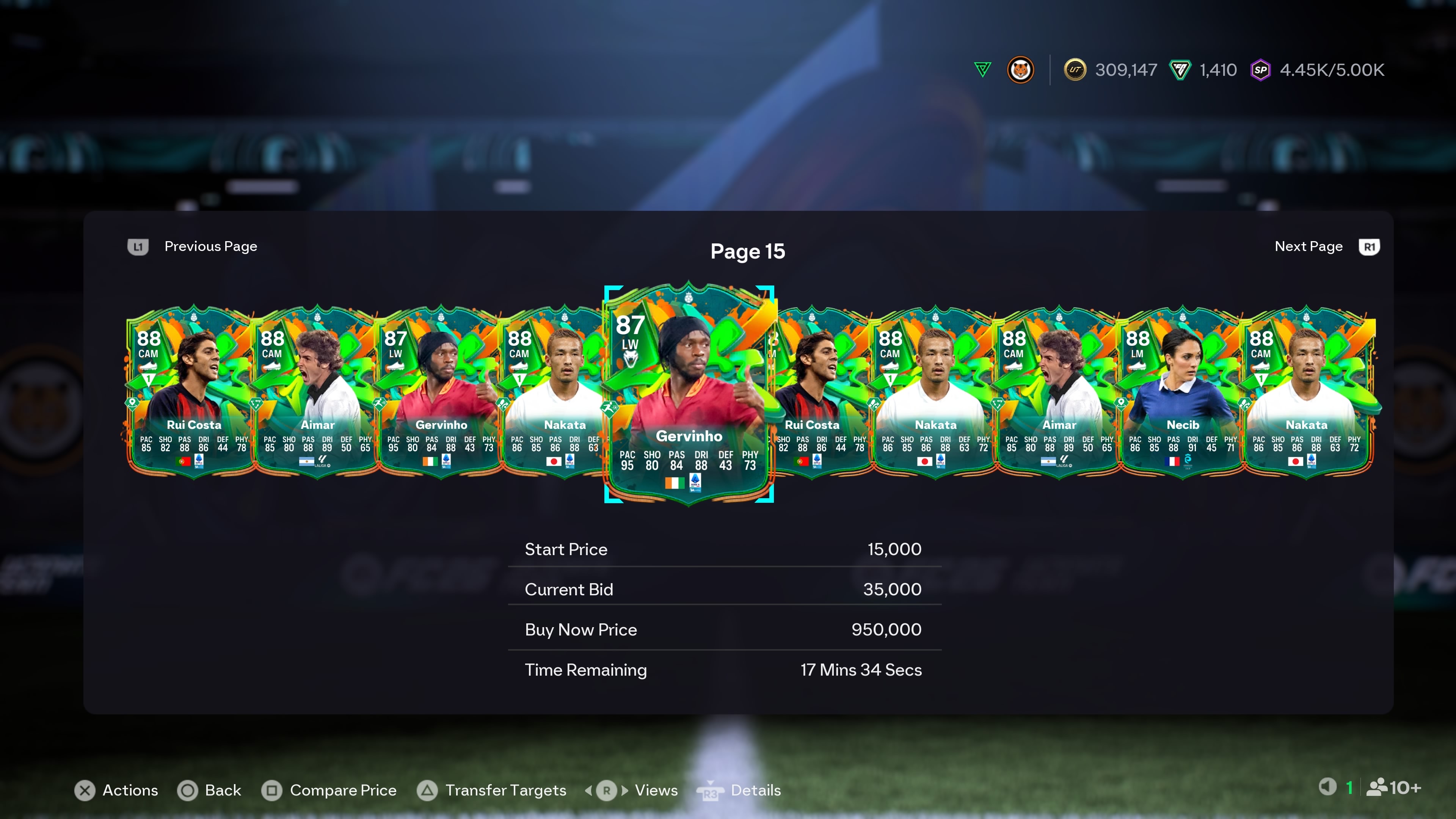 FC 26 Joga Bonito cards on the Ultimate Team transfer market