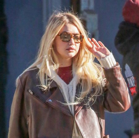 Gigi Hadid wears Guest in Residence loungewear on Valentine's Day 2024