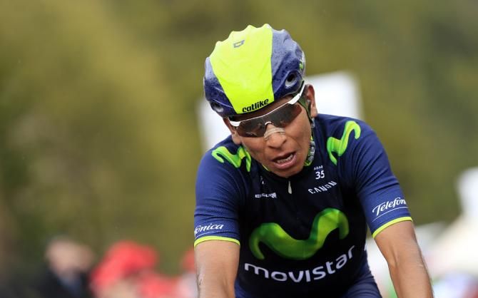 Stage 16 winner and new race leader Nairo Quintana (Movistar)