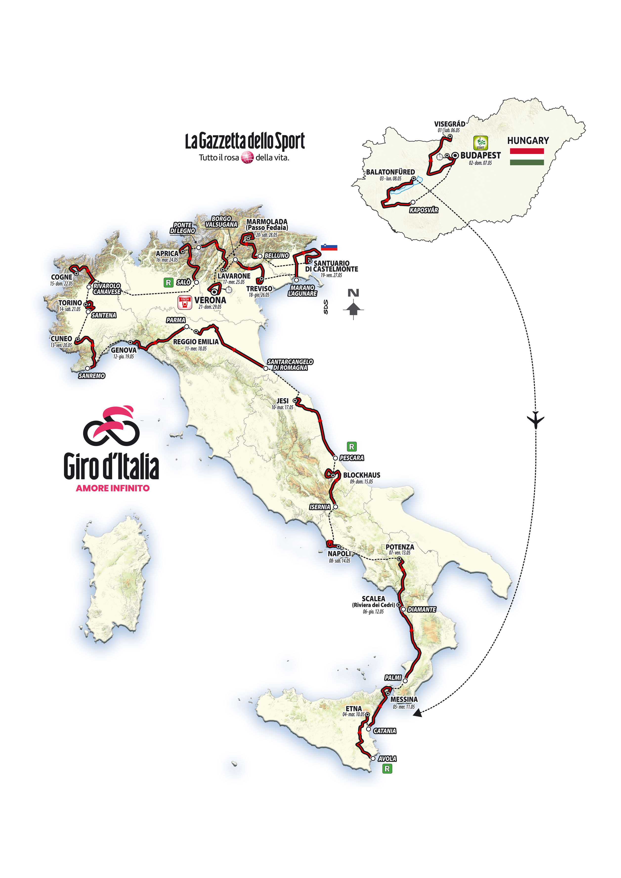 2022 Giro d'Italia: Full race route confirmed with just 26km of time  trialing | Cyclingnews
