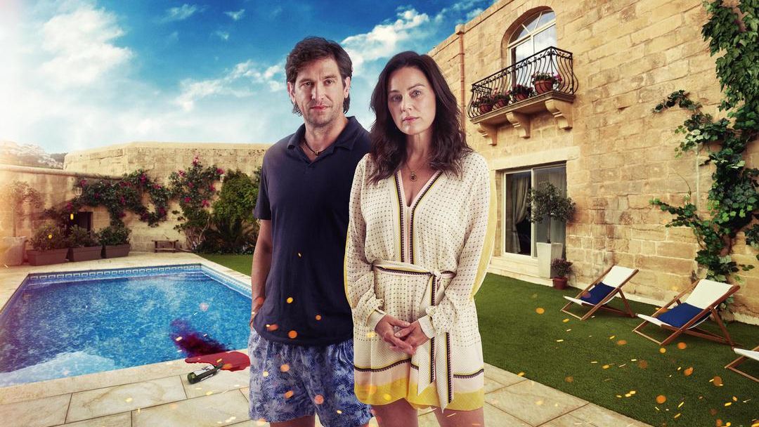 How to watch &#039;The Holiday&#039; online anywhere in the world - Jill Halfpenny and Owen McDonnell in &#039;The Holiday&#039;.