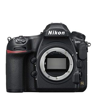 Nikon D850 on a white background