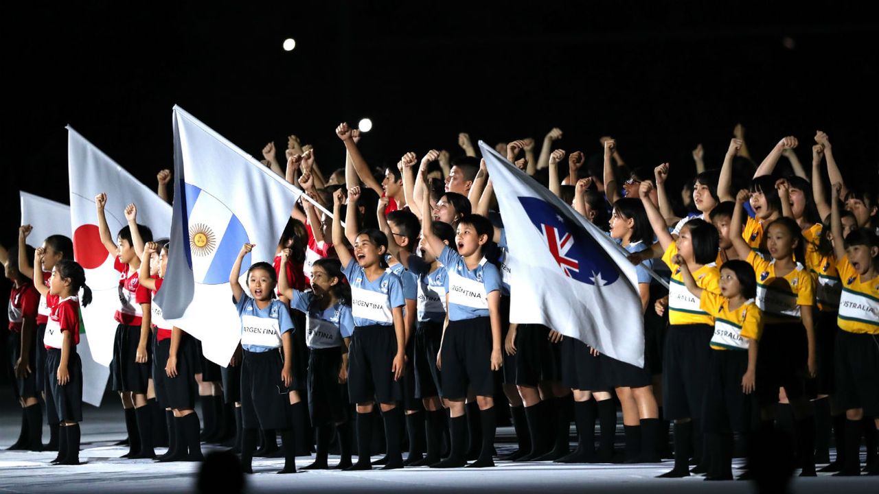 Children represented the participating countries