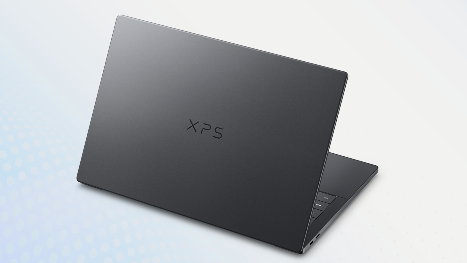 Dell XPS 14 from the rear showing lid