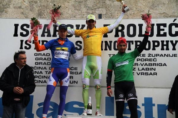 The top three in the prologue: Wilco Kelderman, Robert Vrecer and Andre Schulze