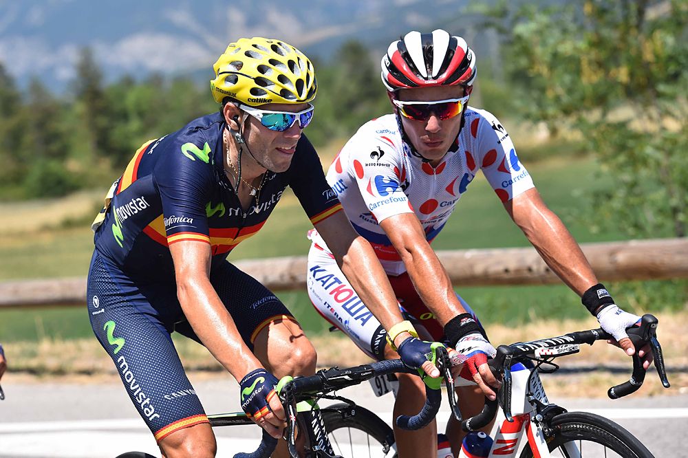 Joaquim Rodriguez (Katusha) and Alejandro Valverde (Movistar)