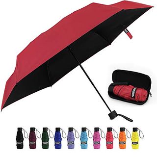 Yoobure Small Mini Umbrella With Case Light Compact Design Perfect for Travel Lightweight Portable Parasol Outdoor Sun&rain Umbrellas