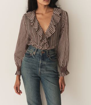 Hardy Top -- Delphine Plaid