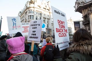 Womens March 2017, London, Banners