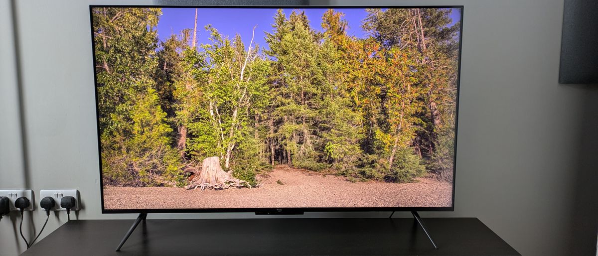 Amazon Fire TV Omni Mini-LED hero image with forest on screen 