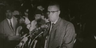 Archival footage of Malcolm X speaking in Blood Brothers: Malcolm X and Muhammad Ali