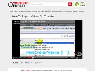 YouTube Repeat: Keep your favorite music playing in the background