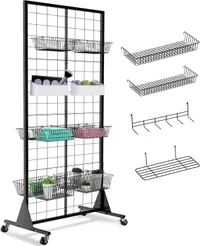 RCZSCBK Grid Wall Panel displays