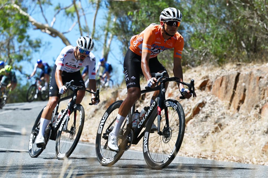 GC leader Isaac del Toro (UAE Team Emirates)