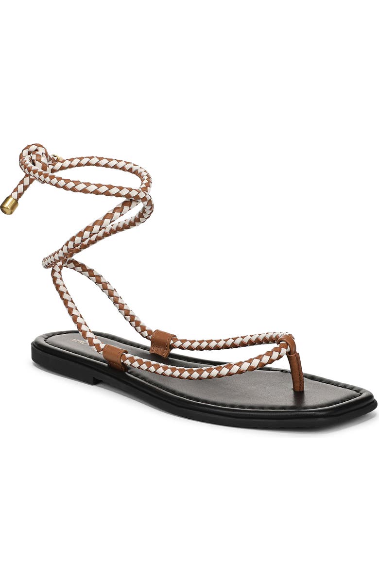 Carmina Woven Cord Ankle Wrap Sandal