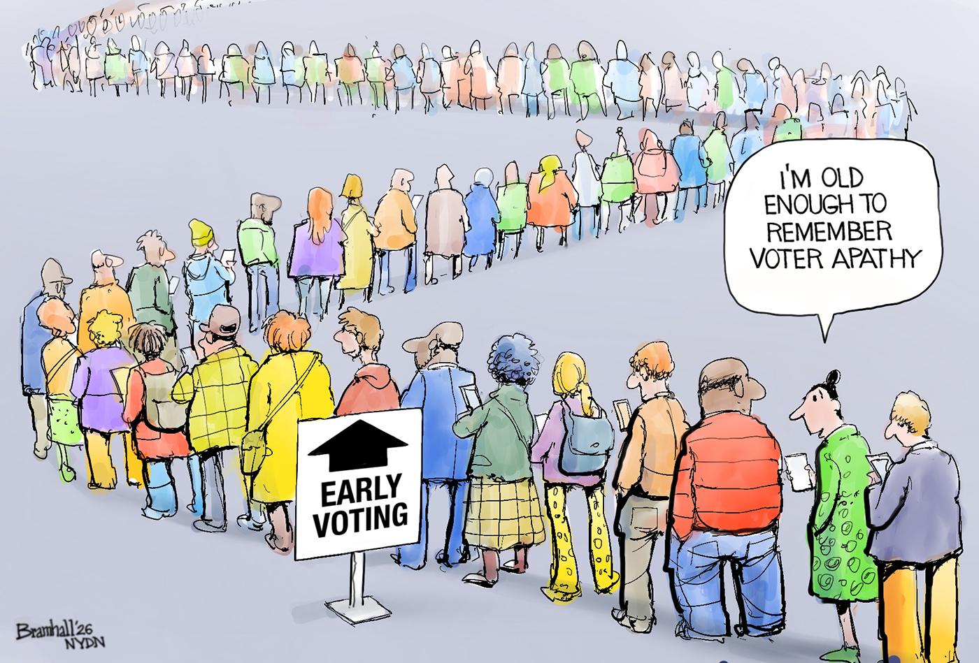 Political cartoon