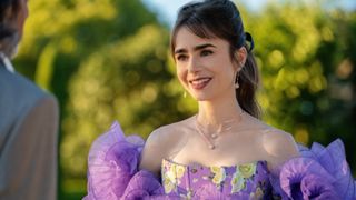 Lily Collins as Emily in episode 306 of Emily in Paris