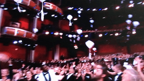 2017 Academy Awards Andrew Garfield grabbing candy
