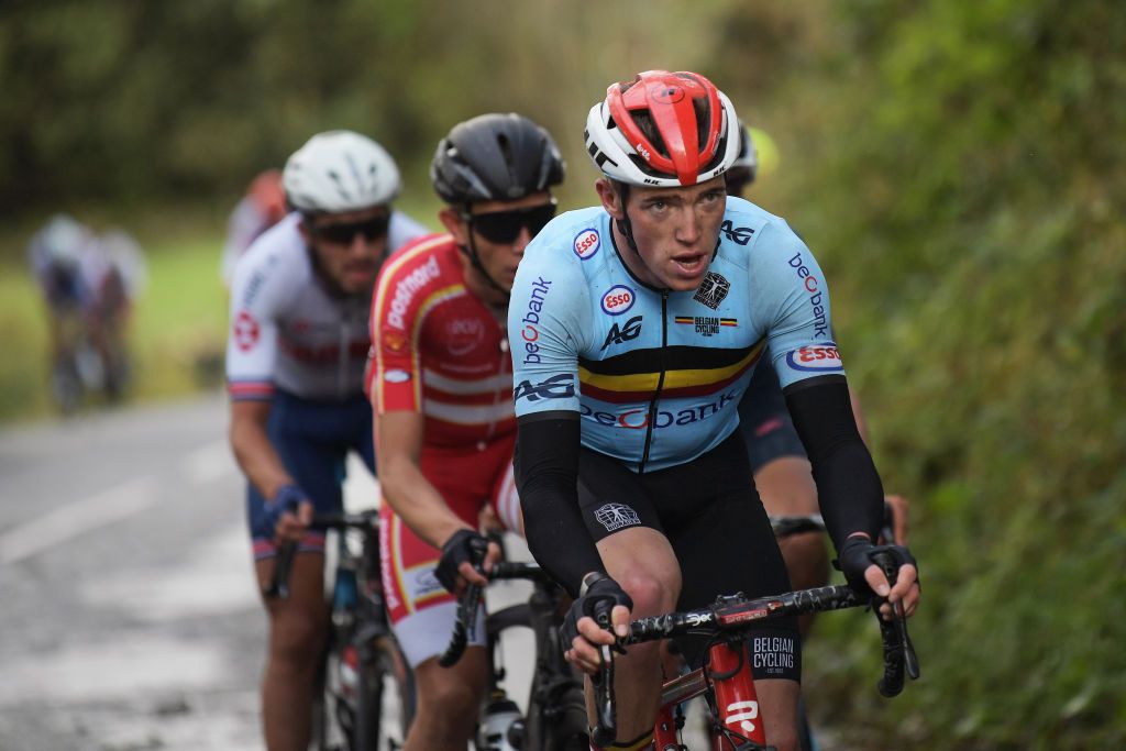 Dewulf riding for Belgium at the 2019 World Championships