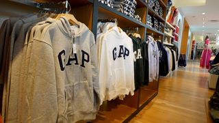 hoodies in a Gap store