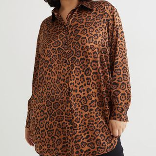 best shirts for women include this leopard print long line shirt