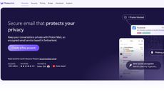Proton Mail website landing page, accessed in May 2024