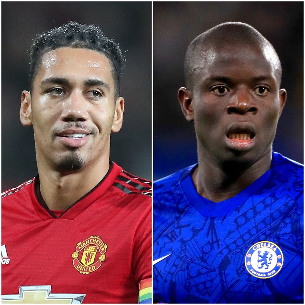 Chris Smalling and N’Golo Kante