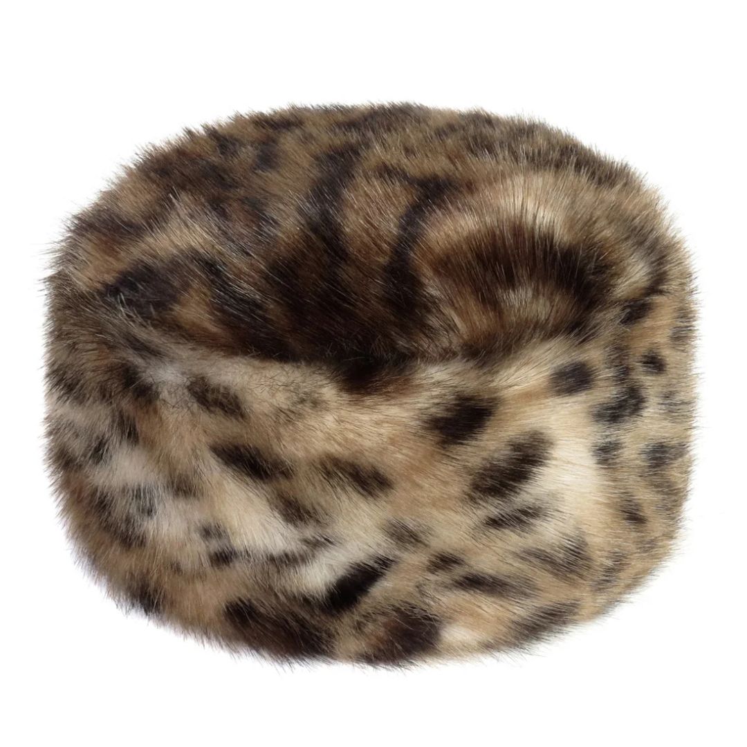 Helen Moore Faux Fur Pillbox Hat
