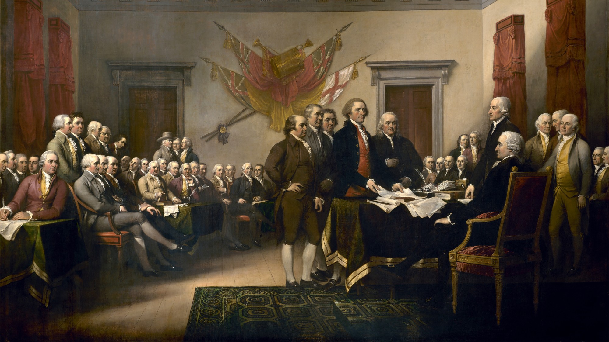 The Declaration of Independence by John Trumbull (1819)
