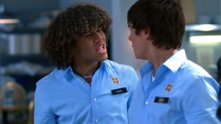 Troy and Chad in High School Musical 2.