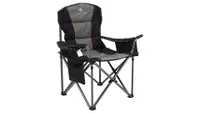 Alpha Camp Oversized folding camping chair in grey and black