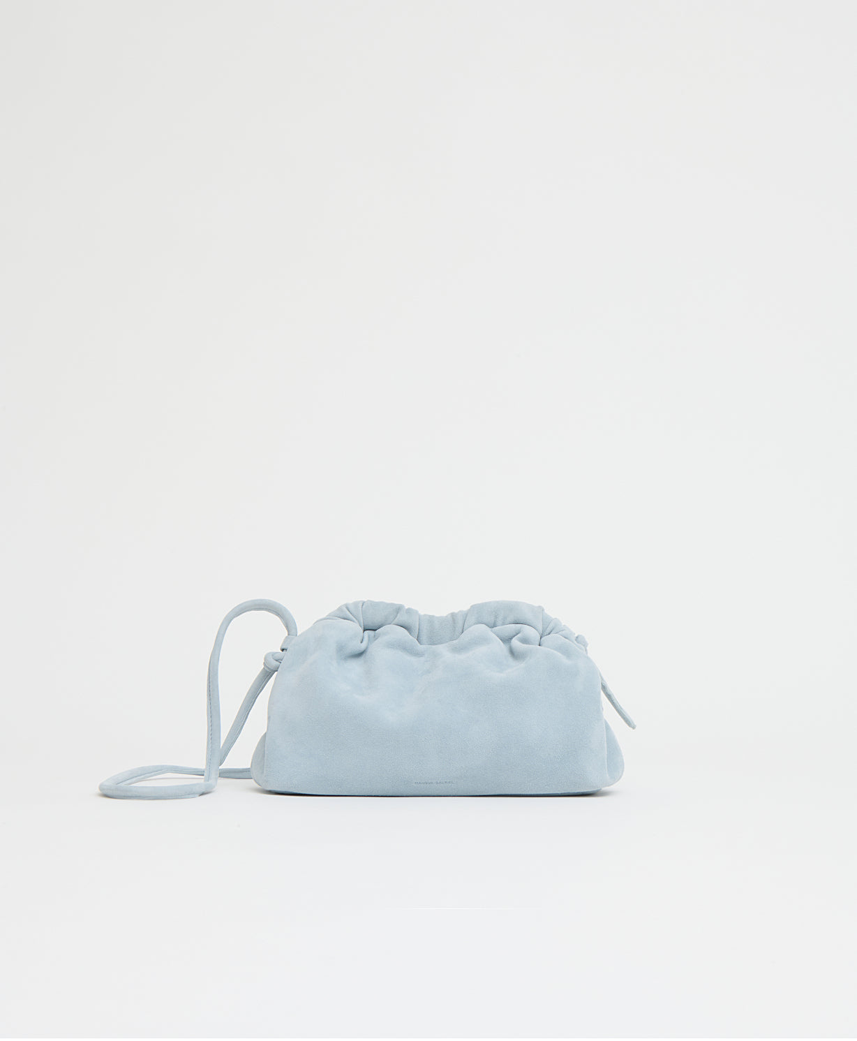 Mini Cloud Clutch - Baby Blue Suede