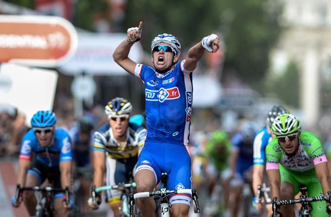Arnaud Demare (FDJ.fr) wins the race in RideLondon-Surrey Classic.