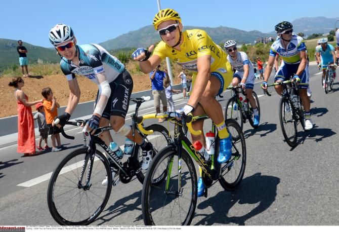 Marcel Kittel (Argos-Shimano) enjoyed his day in yellow