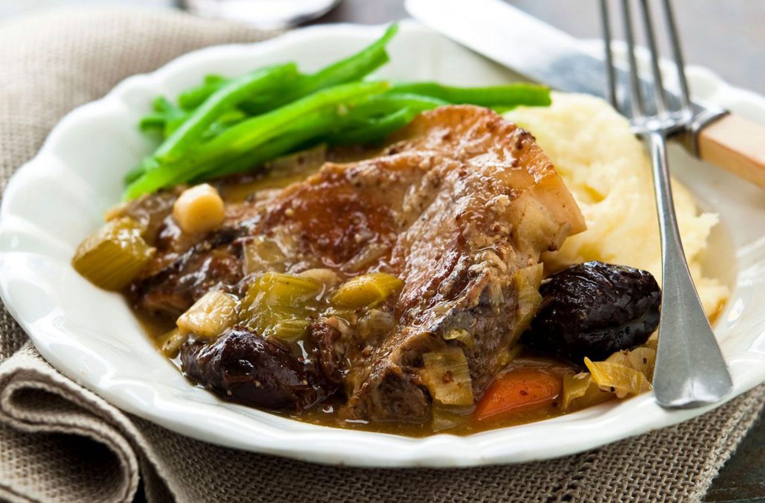 Pork and prune casserole recipe