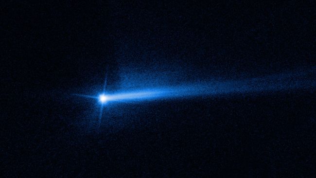 Hubble Space Telescope sees twin 'tails' from asteroid impact | Space