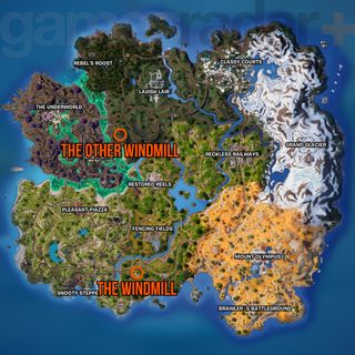 Fortnite Windmill and The Other Windmill locations map