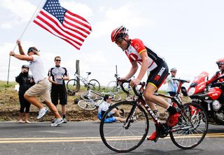 Chris Horner solo, Tour of California 2011, stage four