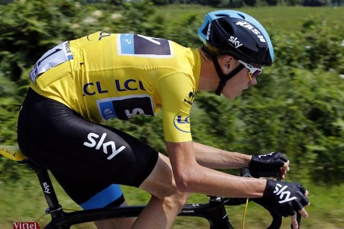 Race leader Chris Froome (Sky)