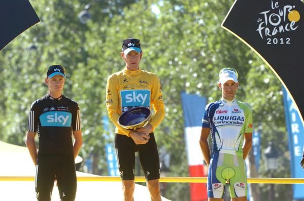 Tour top three: Froome, Wiggins, and Nibali