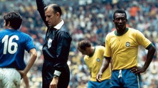 Pele of Brazil during the 1970 World Cup