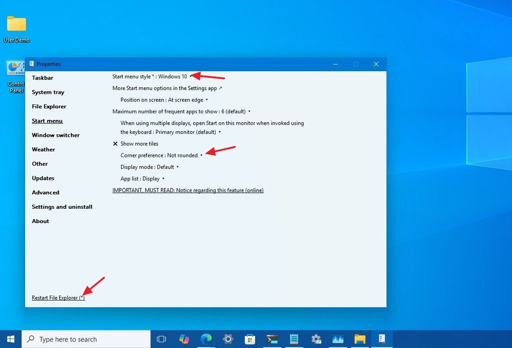 Windows 11 enable classic Start menu