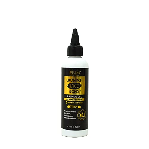 Ebin New York Wonder Bond Holding Gel 4oz/ 120ml - Supreme (extreme Firm Hold) | Quick Drying, Improved Formula Provides All-Day Hold, Easy to Apply and No Residue