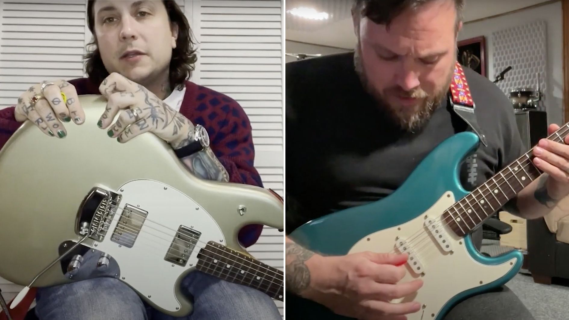 Frank Iero and Travis Stever teach you the gain-laden powerchord riffs ...