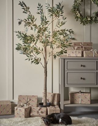 Cox & Cox Indoor Outdoor Pre-Lit Faux Olive Tree – was £120, now £96
